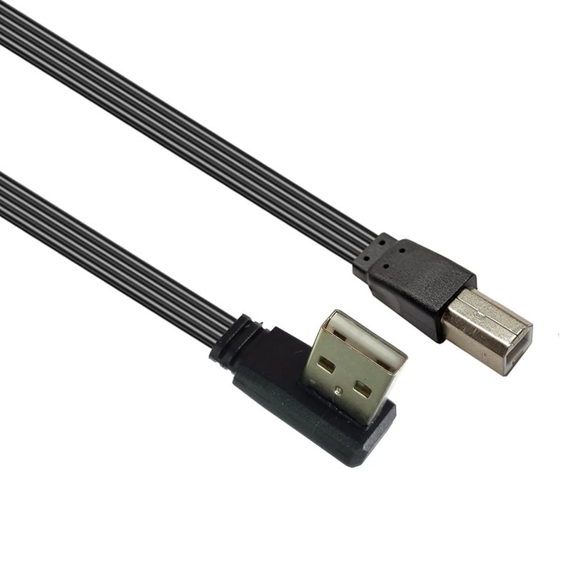 Printer Scanner Cable USB to B Interfaces Enhancing Signals Stability Texture Suitable for Various Devices Type B Cable - Image 1