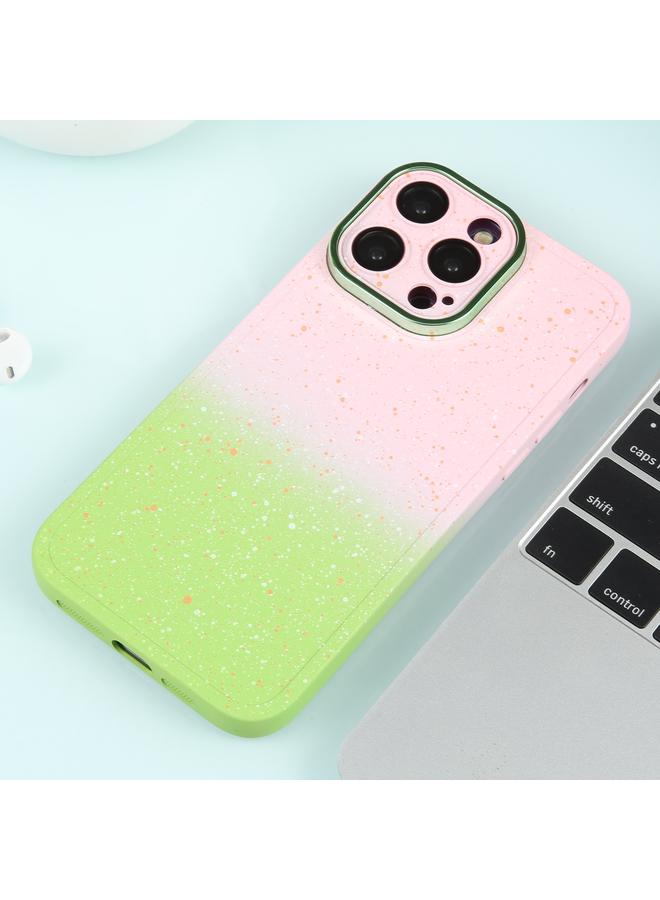 زبون جراب لهاتف iPhone 11 Pro Max من السيليكون المتدرج المرصع بالنجوم مع فيلم عدسة - Image 2