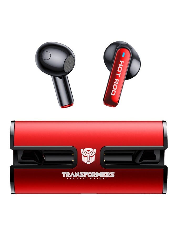 Transformers TF-T02 Bluetooth Wireless Headset HD Sound Quality Bluetooth 5.3 Hot Break Red - Image 1