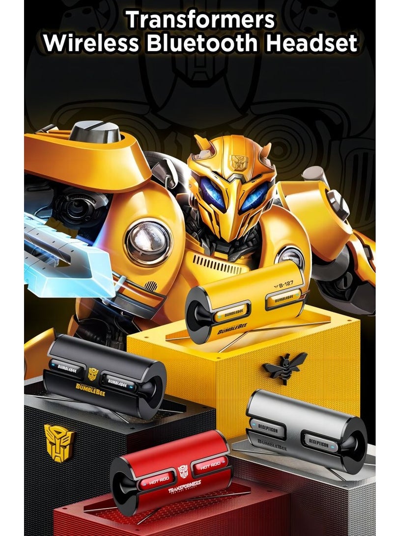 Transformers TF-T02 Bluetooth Wireless Headset HD Sound Quality Bluetooth 5.3 Hot Break Red - Image 2