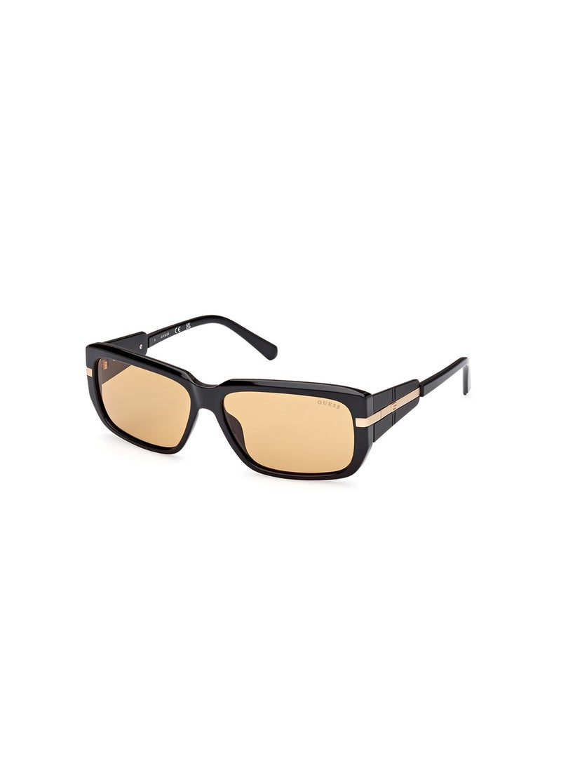 GUESS Men's UV Protection Rectangular Sunglasses - GU0009001E60 - Lens Size: 60 Mm - Image 1