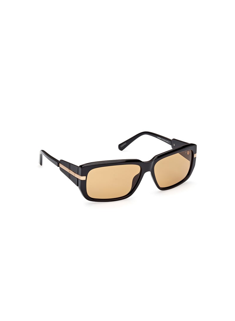 GUESS Men's UV Protection Rectangular Sunglasses - GU0009001E60 - Lens Size: 60 Mm - Image 3