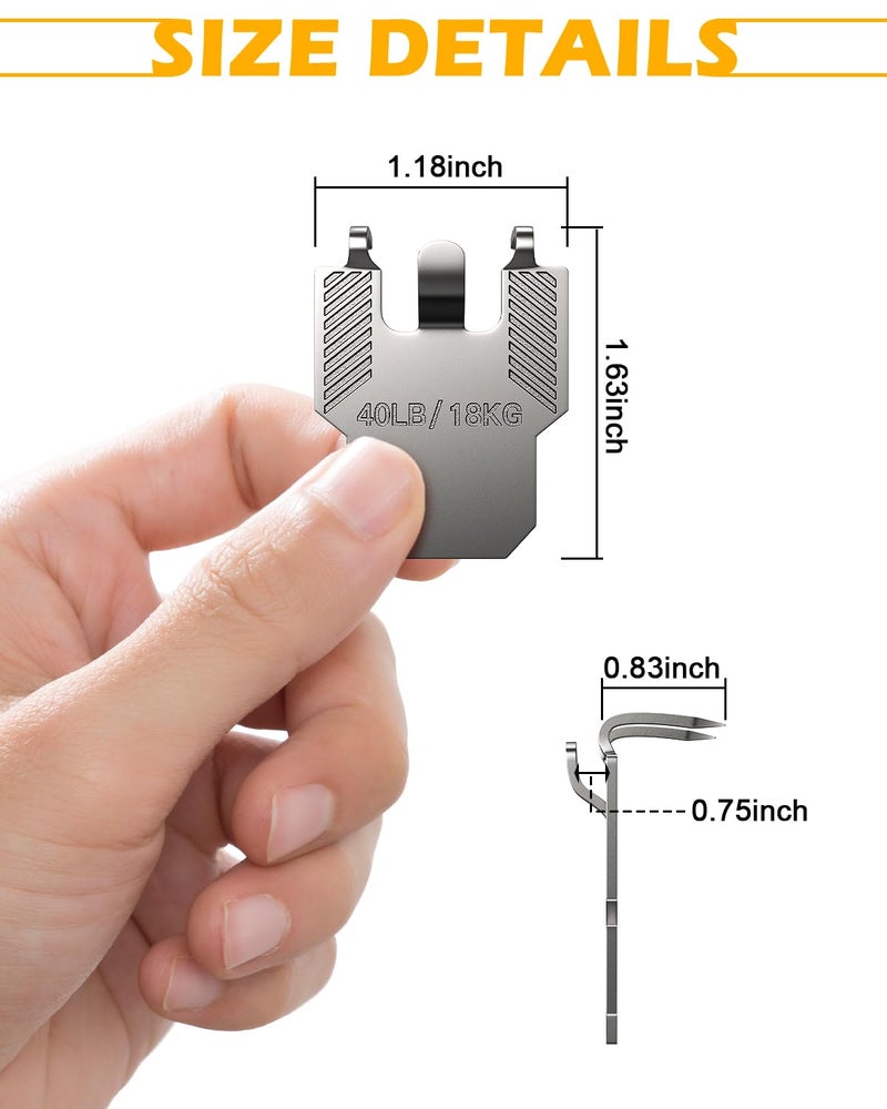(ApeBest) Picture Hangers Claw Hooks for Drywallï¼š20Pcs Wall Picture Frame Hanging Hooks - No Damage Heavy Duty Art Picture Mirror Photo Poster Painting Hanger Hardware Kit - Claw for Room Office Decor - Image 2