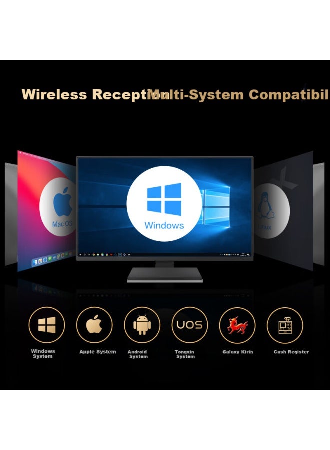 Deli Wireless Barcode Scanner Aa002W For Traceability, Medical Insurance Payment, Express Logistics Tracking, Barcode Scanning Device - Image 3