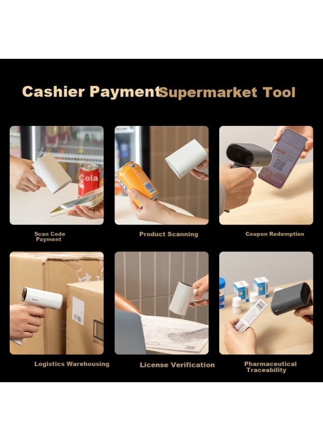 Deli Wireless Barcode Scanner Aa002W For Traceability, Medical Insurance Payment, Express Logistics Tracking, Barcode Scanning Device - Image 2