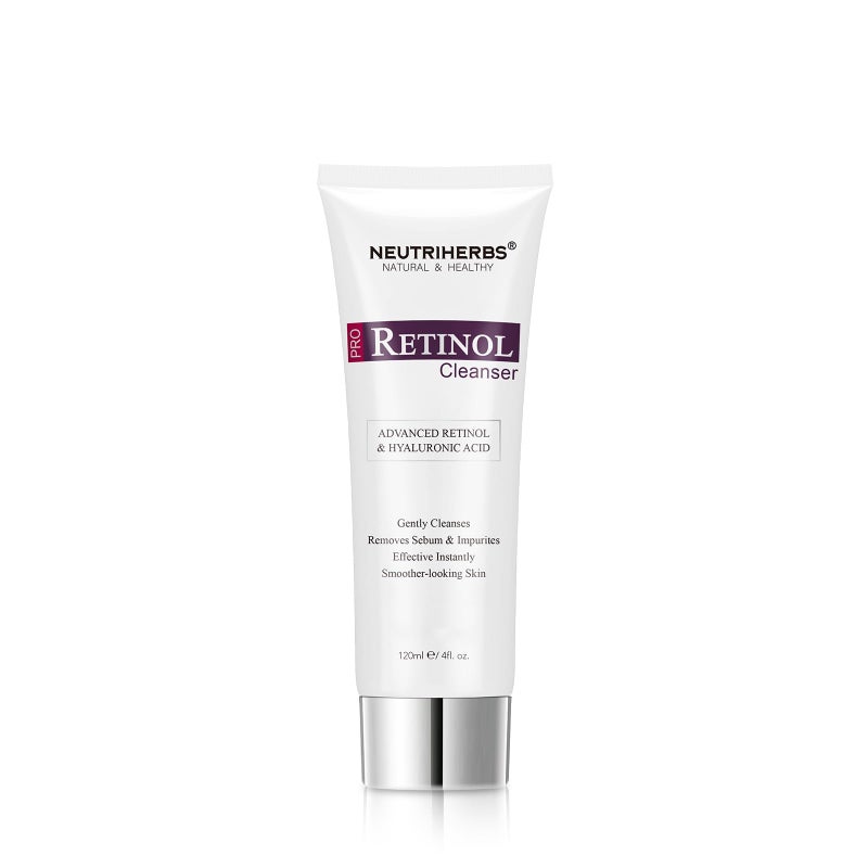 Neutriherbs PRO Retinol Face Wash, Daily Facial Cleanser for Anti-Aging, Nourishing, & Moisturizing with Amino Acid Foam, Hyaluronic Acid, and Vitamin E â€“ 4 fl. oz. - Image 1