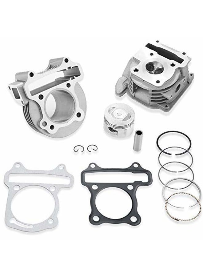 Cleo GY6 50cc-100cc Cylinder Head Kit Assy 50mm Big Bore with 64mm Valves for 139QMA 139QMB Engine Scooter Moped ATV Go Kart Quad - Image 1