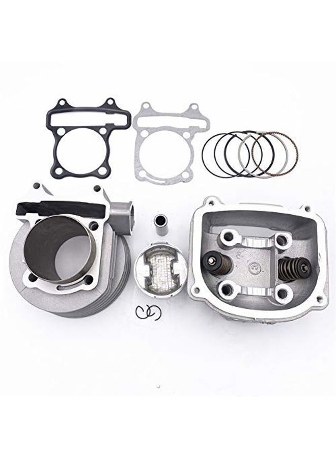 Cleo GY6 50cc-100cc Cylinder Head Kit Assy 50mm Big Bore with 64mm Valves for 139QMA 139QMB Engine Scooter Moped ATV Go Kart Quad - Image 2