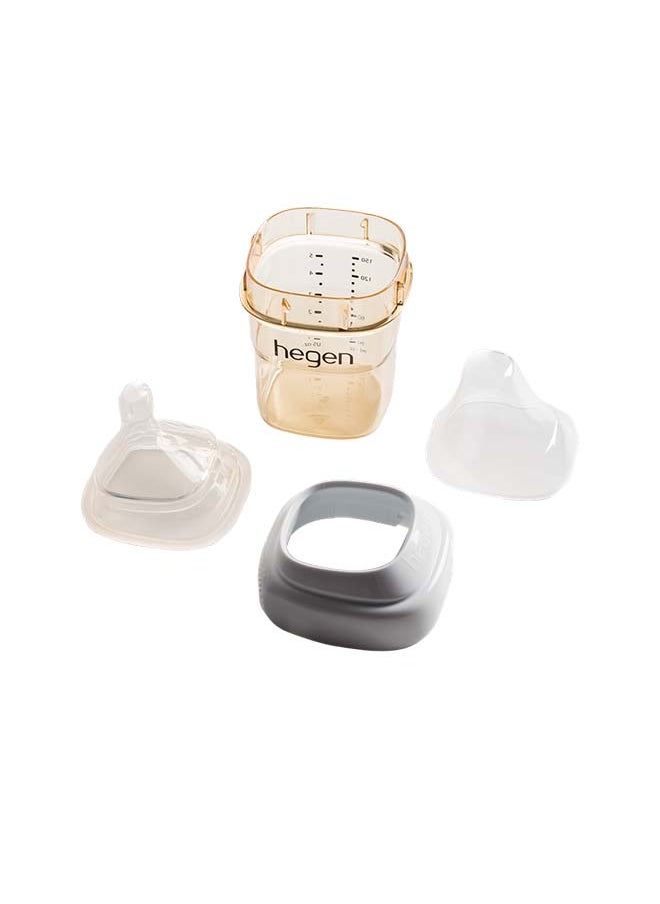 hegen Pack Of 2 Feeding Bottle PPSU With 2 x Slow Flow Teat 150 ml, 1 to 3 Months  - Image 2