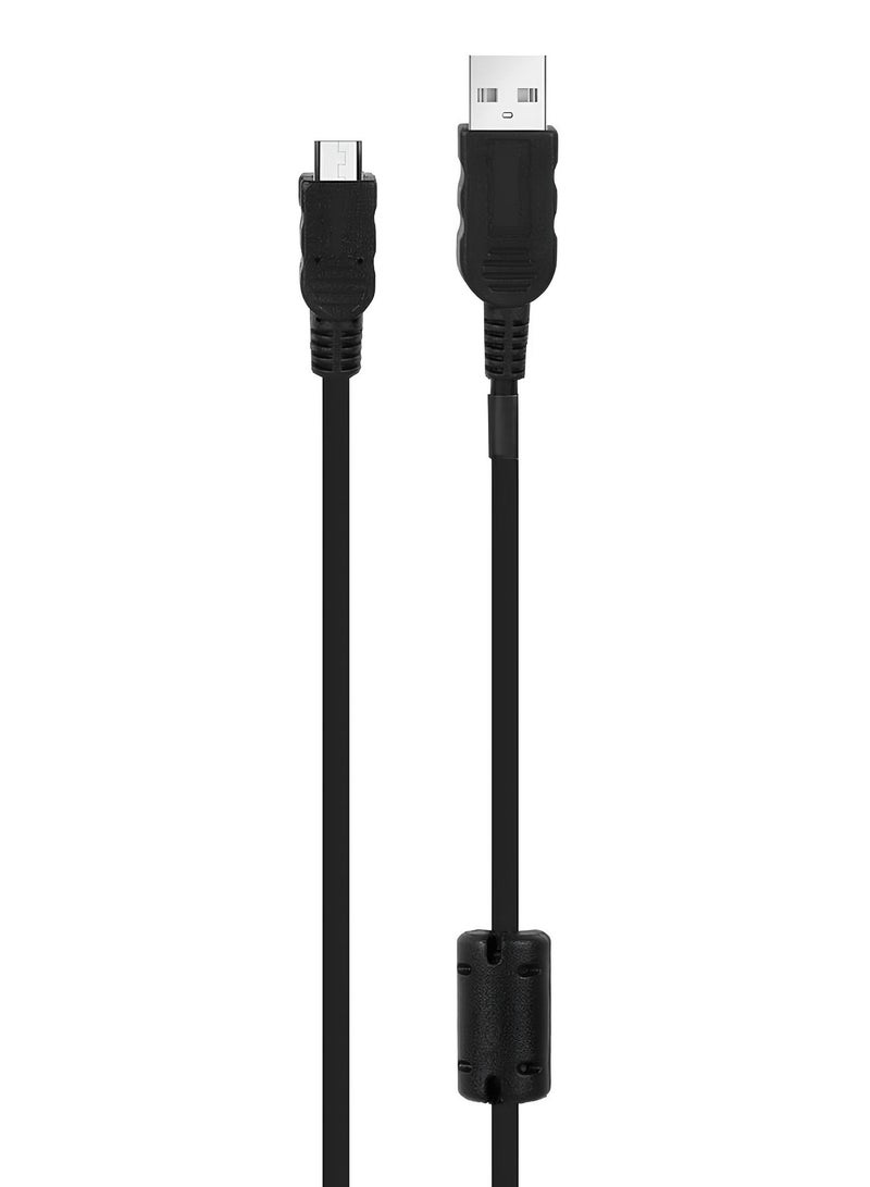 كابل B8V-00115 USB لنقل البيانات من سوني PS4، نقل بيانات سريع، متوافق مع PS4 وأجهزة الكمبيوتر، تصميم متين، أسود. - Image 1