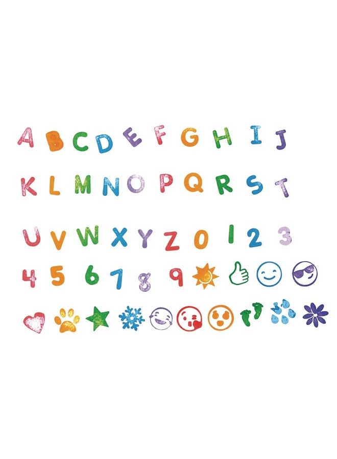 Colorations Colorations Letters & More Self Stampers, Set of 50, Emoji, Multi-Pack, Assorted Colors, DIY Craft for Kids, Arts & Crafts, Language, Self Inking, Party Gifts, Screen-Free Activity - Image 2