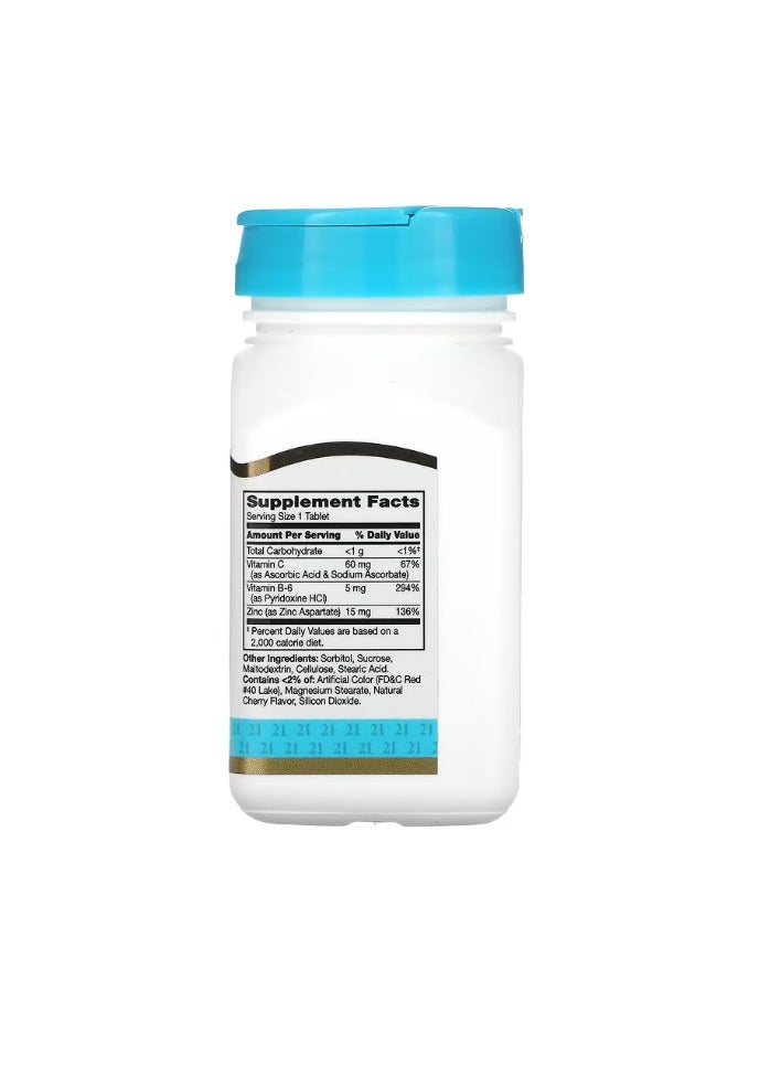 21st Century Zinc Plus Vitamins C & B-6 Chewable, Cherry Flavor 90 Tablets  - Image 2