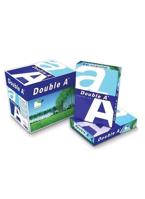 Double A4 Premium quality Print Paper A4 Size 80 gsm for printer and copying (Box of 5 Reams)