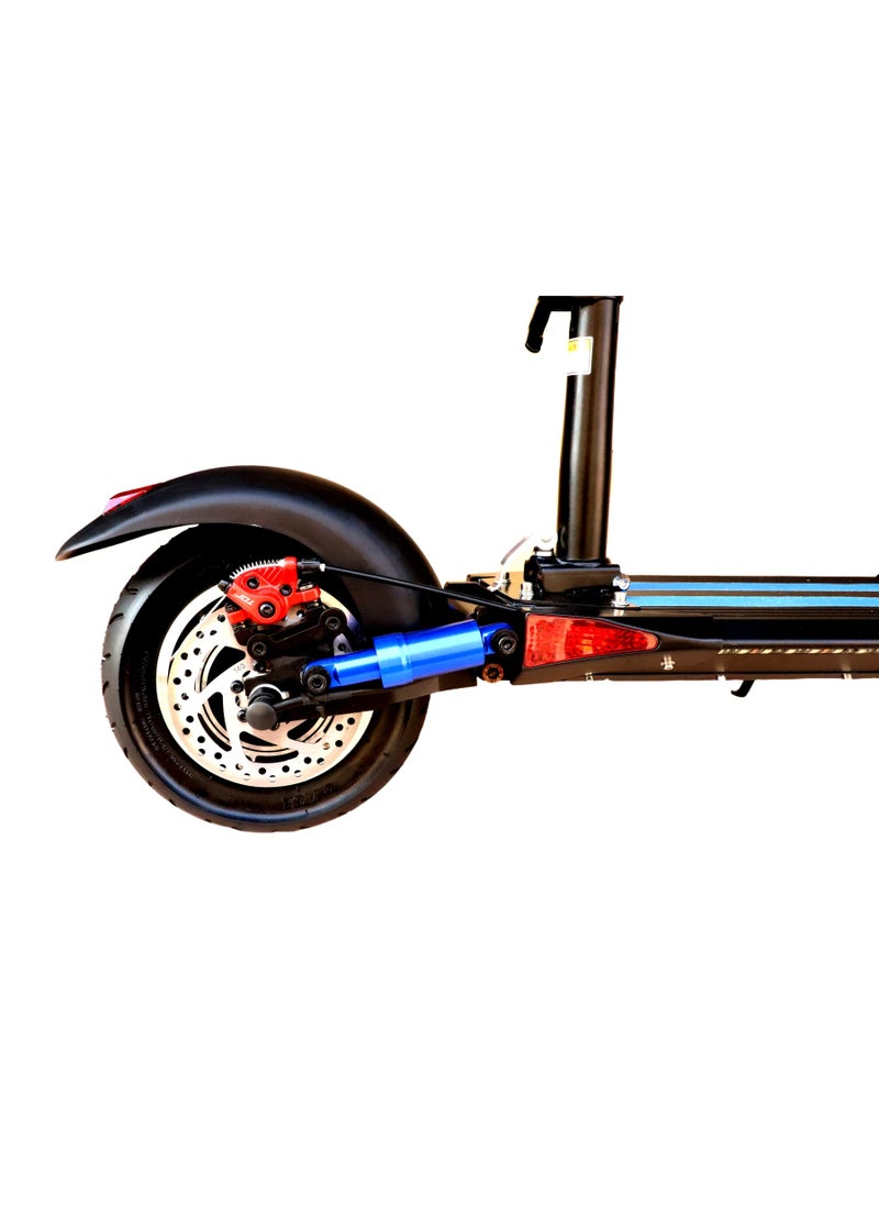 BOSS LIFE STYLE - Boss Lifestyle Electric Scooter with Seat with Top Speed 40km With 3 Gear of Different Speed 2 remotes anti theft system with ABS breaks 3 bright lights and floor strip lights of different Colors - Image 1