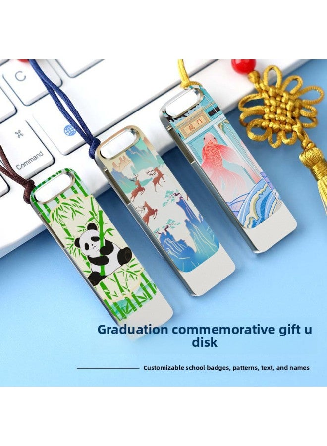 Guofeng U Disk Logo Lettering 64g Creative Pattern Scenic Spot Cultural Tourism Publicity Enterprise Commemorative Practical Companion Gift U Disk-Color:Whichuang U Disk Free Design One-to-one Professional Personalized Service Welcome To Consult-Capacity:1GB  - Image 5