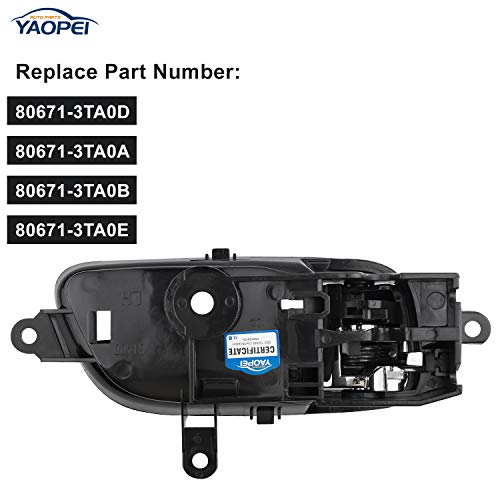 YAOPEI Front Rear Left Driver's Side Interior Door Handles 80671-3TA0D for Nissan Altima Murano Armada Pathfinder Titan Door Handles - Image 2