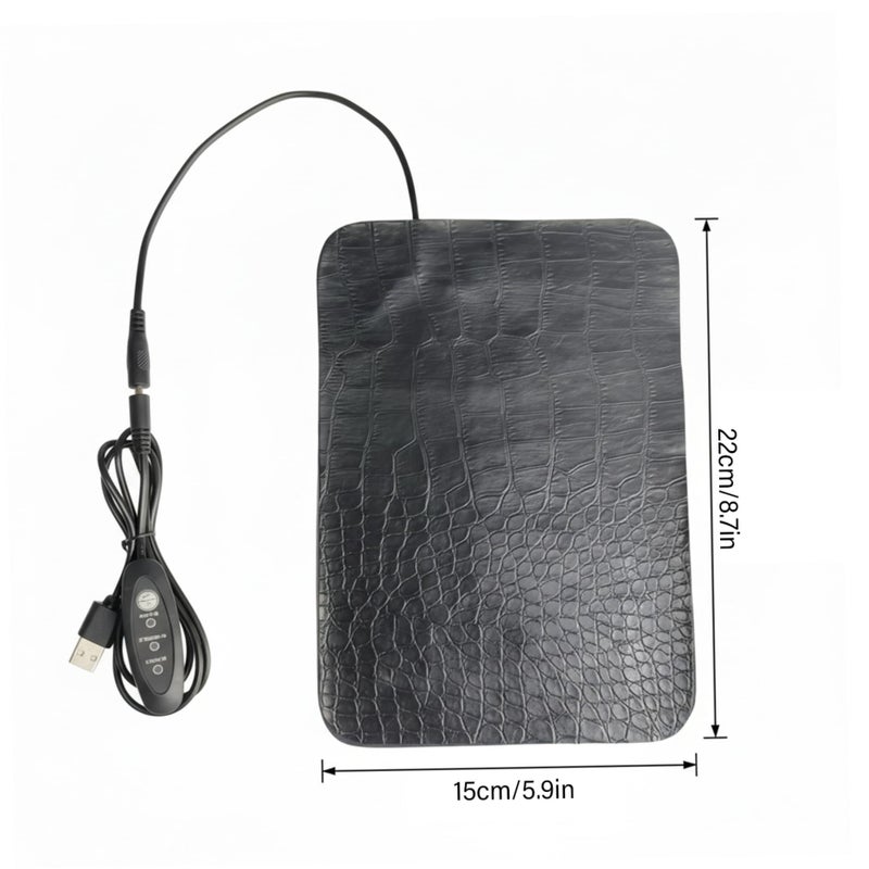 15x22 بوصة سادة حرارية للزواحف مع منظم حراري قابل للتعديل، سادة تدفئة USB للثعابين والسحالي والسلاحف - Image 4