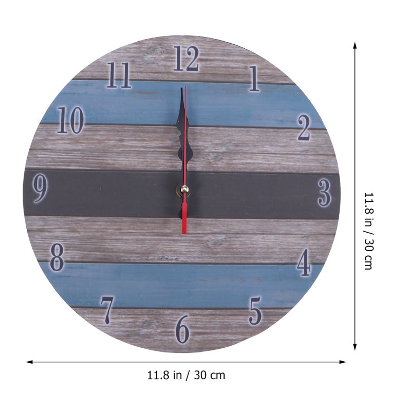 Rustic Wall Clock Decoration Household Hanging Clock Clock Adornment - Image 1