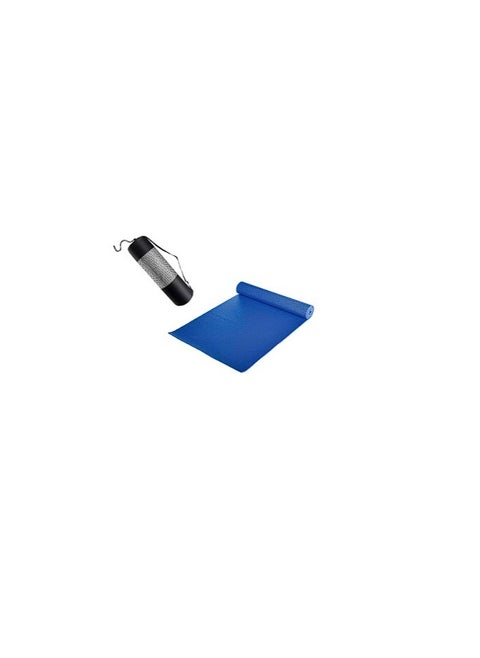 SportQ Non-Slip Yoga Mat, 6mm Thick Nitrile Rubber, Ideal for Home and Gym Exercises blue