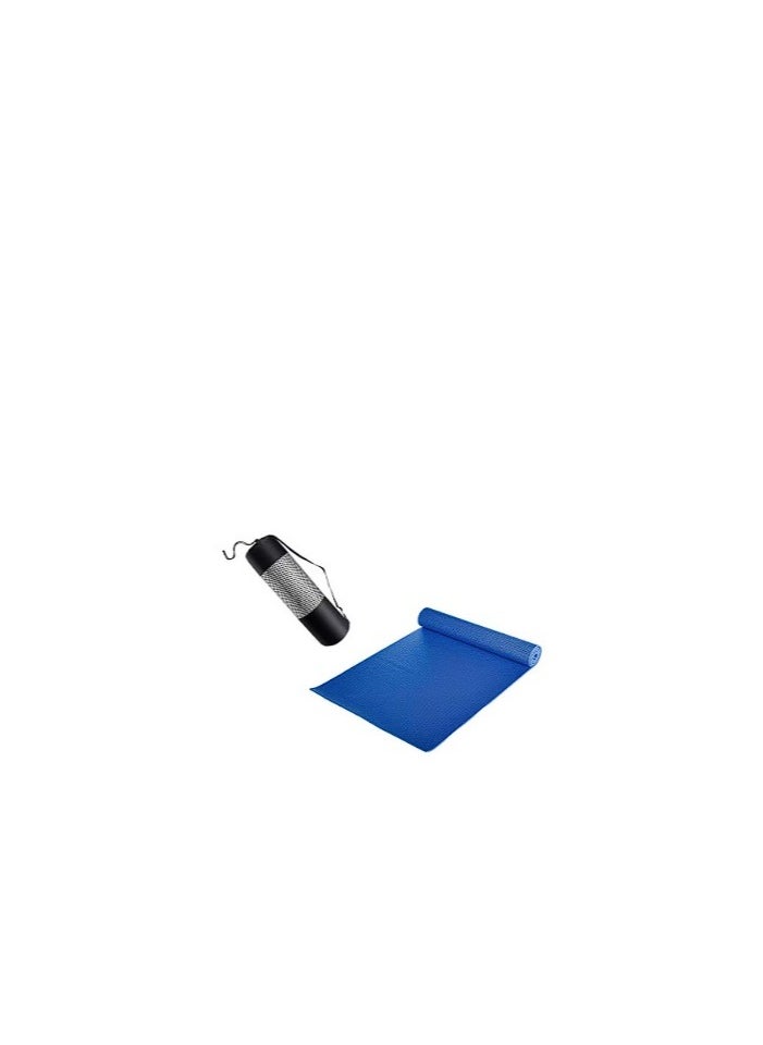 Generic - SportQ Non-Slip Yoga Mat, 6mm Thick Nitrile Rubber, Ideal for Home and Gym Exercises blue - Image 1