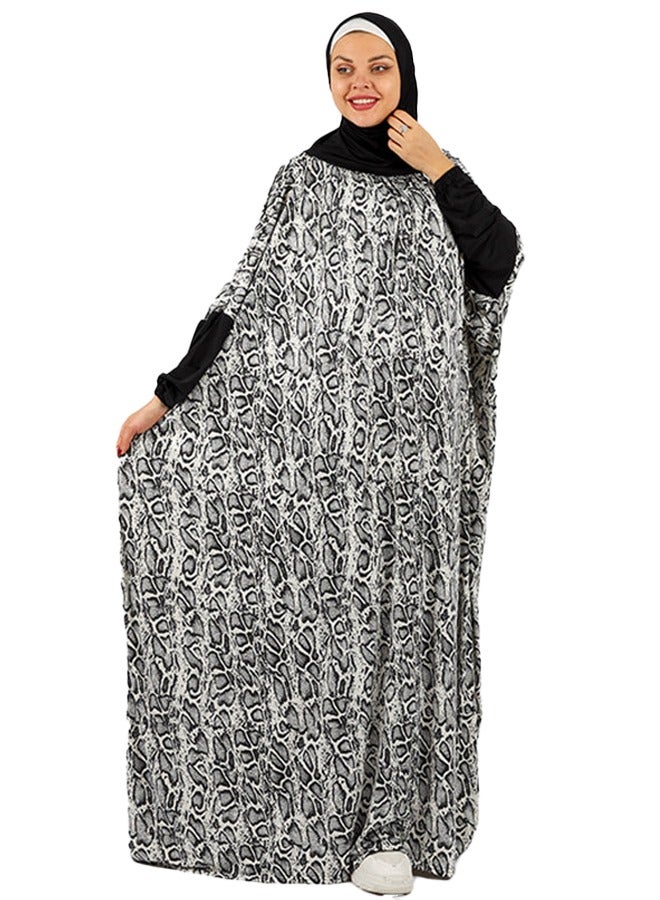 Zmurud Practical  Kuwaiti Jersey prayer dress  with headscarf from zmurud fashion  - Image 1