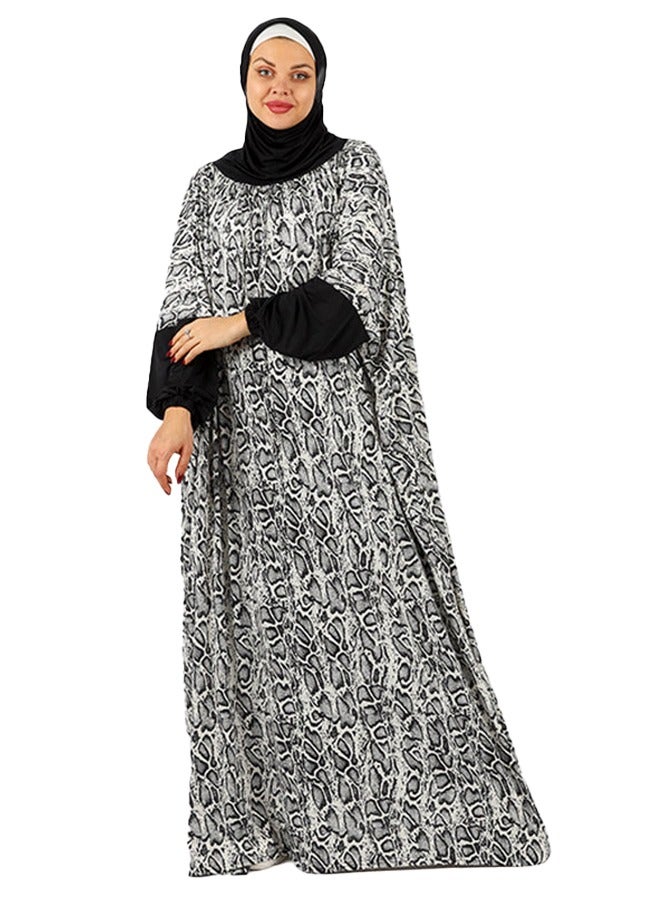 Zmurud Practical  Kuwaiti Jersey prayer dress  with headscarf from zmurud fashion  - Image 2