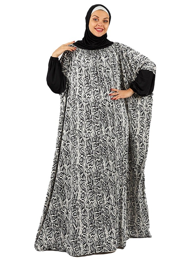 Zmurud Practical  Kuwaiti Jersey prayer dress  with headscarf from zmurud fashion  - Image 3