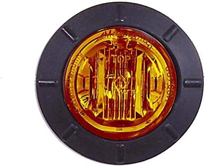 Maxxima M09400Y Amber 1.25" Round LED Mini Combination Clearance Marker Light