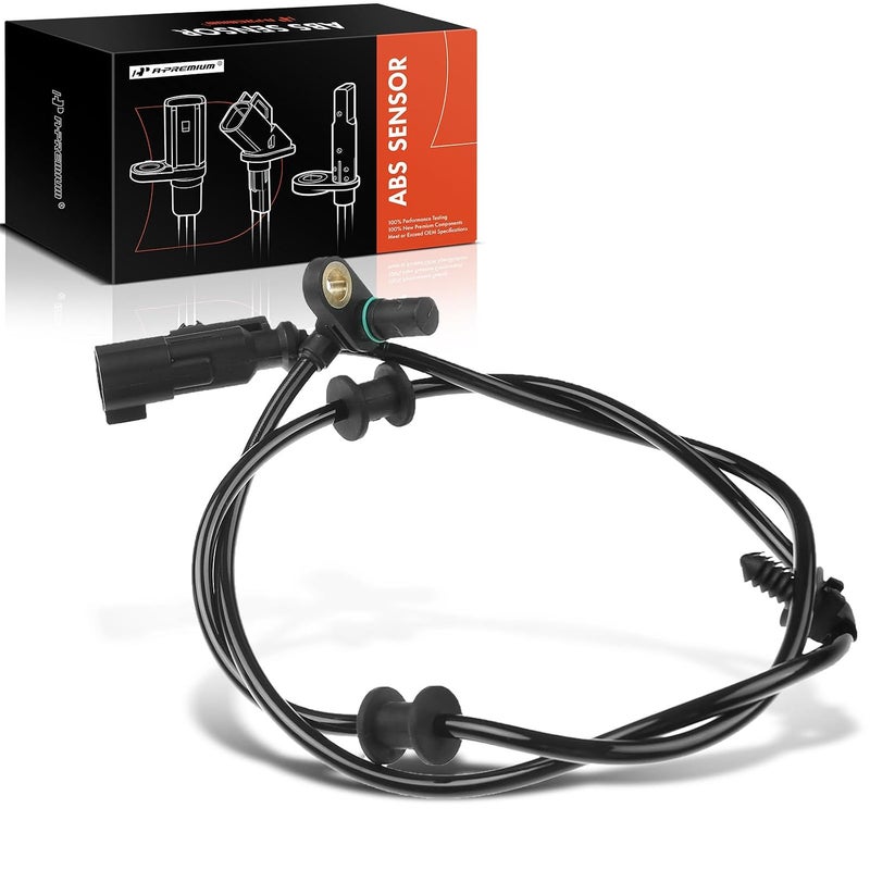 A-Premium ABS Wheel Speed Sensor Compatible with Chrysler & Dodge Models - Aspen 2007-2009, Durango 2006-2009, Sport Utility - Front Driver or Passenger Side, Replace# 5175787AA, 0265007758 - Image 1