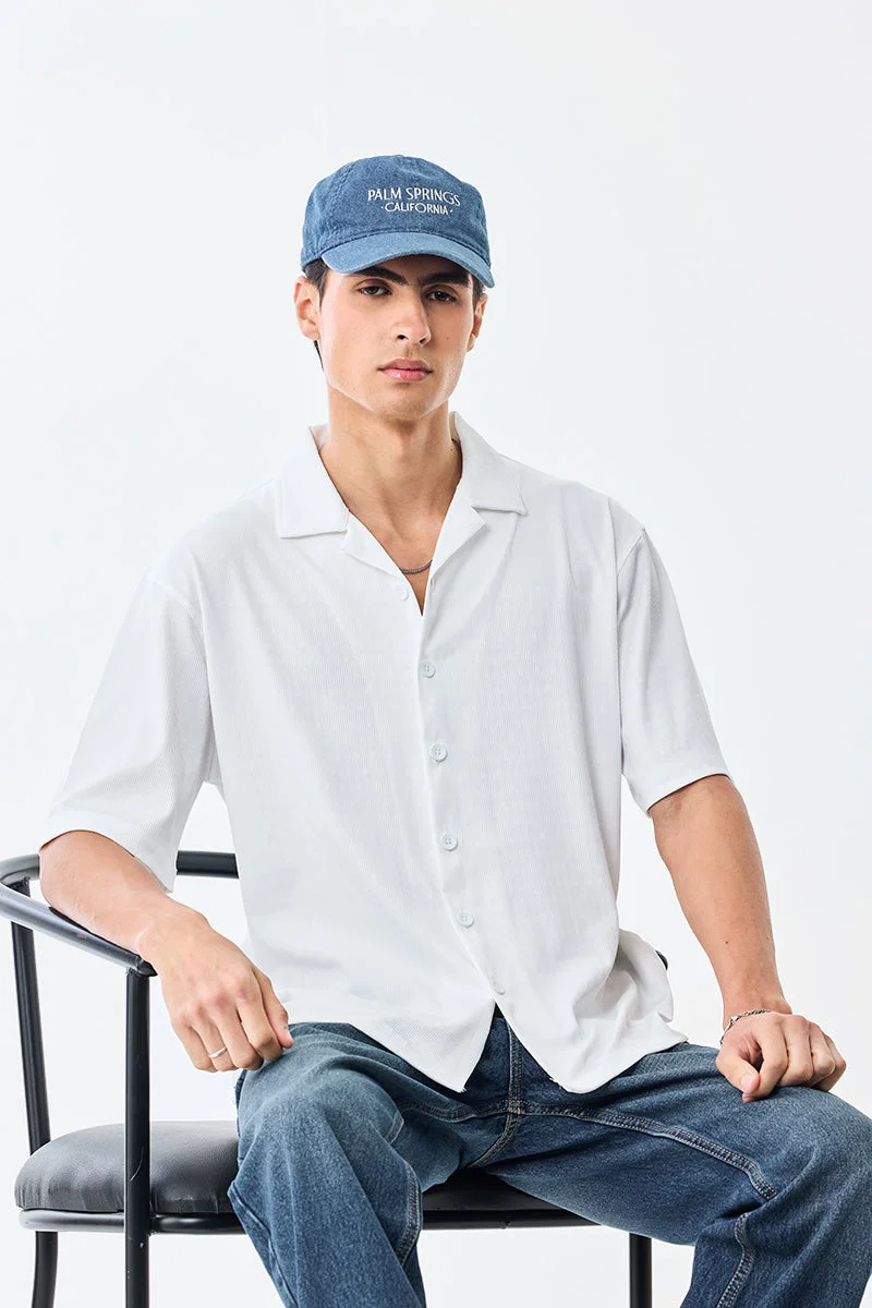 SNITCH Box Fit Half Sleeves Stretch Shirt