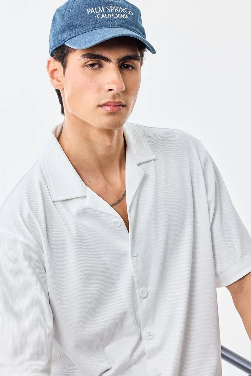 سنيتش قميص بياقة نصف كم مطاطي بقصة صندوقية