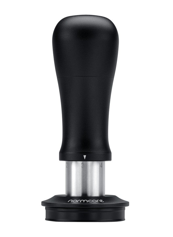 Normcore 53.3mm Espresso Tamper V5, Spring-loaded Coffee Tamper with Titanium Coating Flat Base, 6-Pressure Adjustment, Compatible with 54mm Breville Sage Portafilter, Black - Image 1
