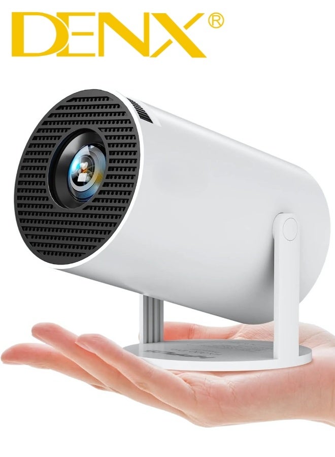 Denx DENX Smart Mini Portable Projector DX2591 – FHD 1080P, Built-in Wi-Fi, Android 11, 380° Rotation, Auto Horizontal Keystone Correction, 50,000h LED Life, 8GB ROM  - Image 1