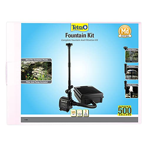Tetra Pond Filtration Fountain Kit, Includes 3 Fountain Attachments - Image 1