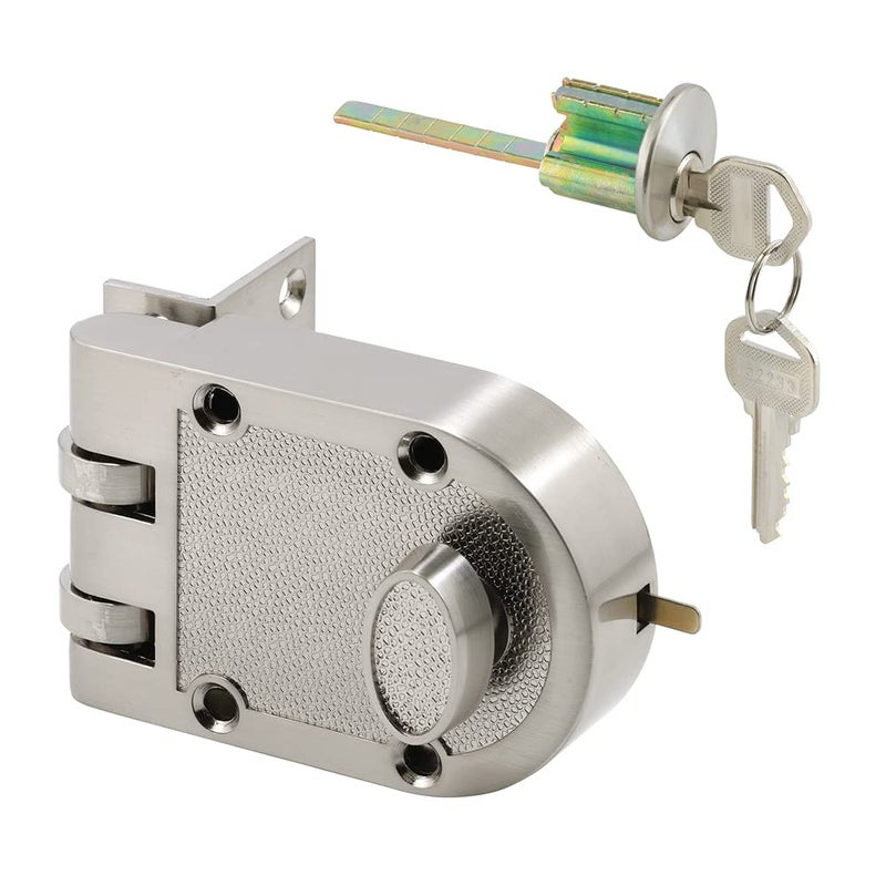 Defender Security Prime-Line U 10817 Deadlock, Jimmy-Resistant, Single Cylinder Door Lock with a Satin Nickel Finish (Single Pack) - Image 3