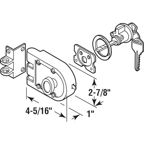 Defender Security Prime-Line U 10817 Deadlock, Jimmy-Resistant, Single Cylinder Door Lock with a Satin Nickel Finish (Single Pack) - Image 2