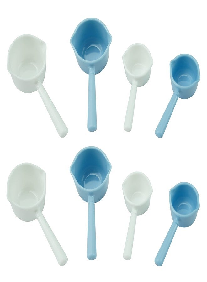 EIKS 8 Sets Short Handle Teaspoons Measuring Spoons for Dry and Liquid Ingredients, Use in Kitchen Cooking Baking Coffee Can - Image 1