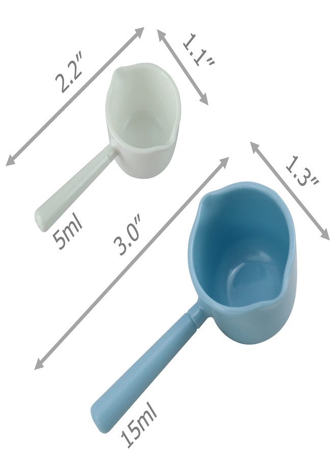EIKS 8 Sets Short Handle Teaspoons Measuring Spoons for Dry and Liquid Ingredients, Use in Kitchen Cooking Baking Coffee Can - Image 2