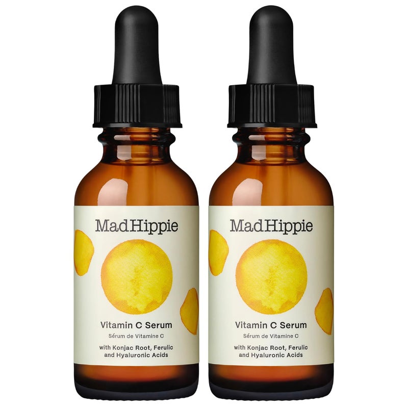 Mad Hippie Vitamin C Serum 2Pack Brightening Serum with Hyaluronic Acid Ferulic Acid Vitamin E 102 Oz Ea