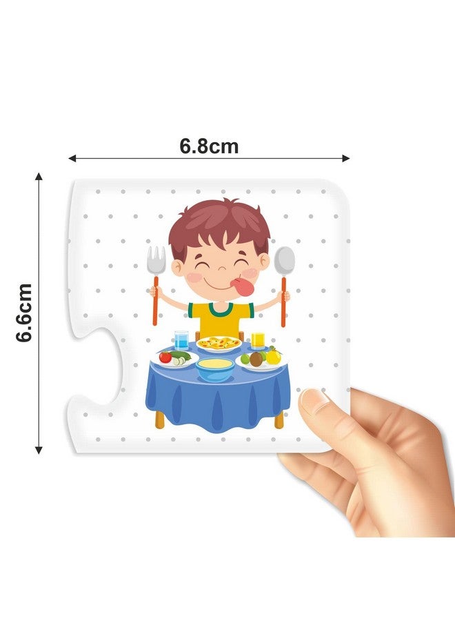 Webby Action Word 2 Pieces Learning Pack Jigsaw Puzzle, Montessori Early Educational Pre School Puzzle Toys For 3+ Years Kid - Image 3