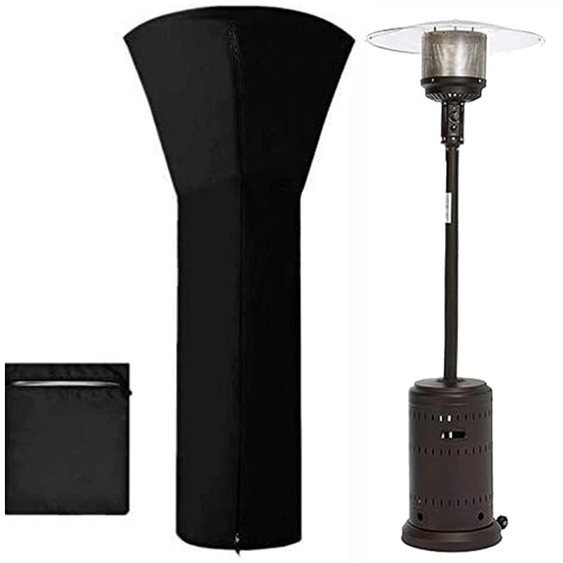 Mcvomv Outdoor Patio Heater Covers Waterproof with ZipperOutdoor Heater Covers for Patio Propane Waterproof Outdoor Propane Heater Cover Heat Lamp Cover 88 Height x 33 Dome x 19 BaseBlack - Image 2