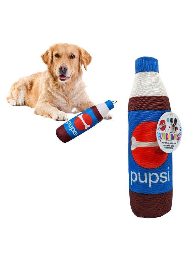 SPOT Fun Foods Dog Toy with Squeaker - 11 Inch Plush Chew Toy for Medium and Large Dogs - Interactive Squeaky Toy for All Breeds - Pupsi Design - Image 1