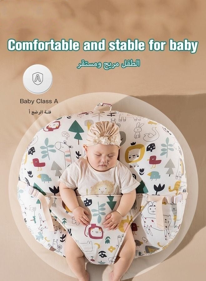 DOOKOO Baby Look Up and Lying Pillow, Nursing Pillow for Breastfeeding, Multi-Functional Original Plus Size Breastfeeding Pillows Give Mom and Baby More Support with Removable Cotton Cover - Image 2