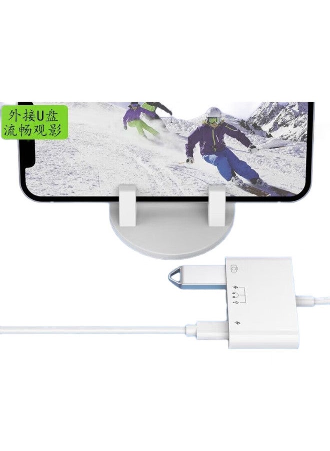Jowoye Apple Phone Adapter, Iphone External Usb Drive, Usb 3.0 Hard Drive Converter, Type-C/Ipad Tablet Keyboard Mouse Camera Otg Cable - Image 1