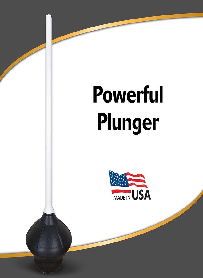 Korky Toilet Plunger - Fits All Bowl Shapes - Clears Common Clogs - Flexible Rubber for Effective Plunge - All Purpose Power Plunger - Image 2