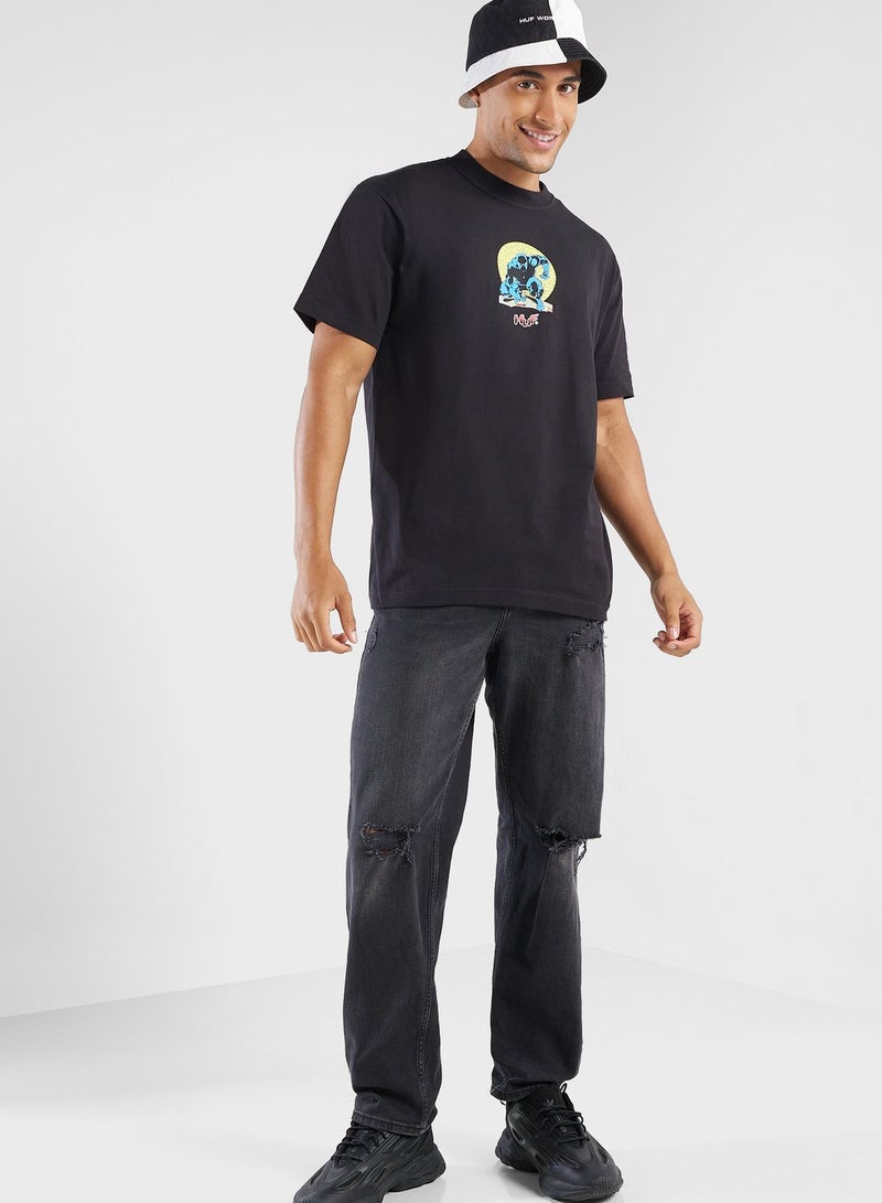 هاف تيشيرت بطبعة جرافيك - Image 4