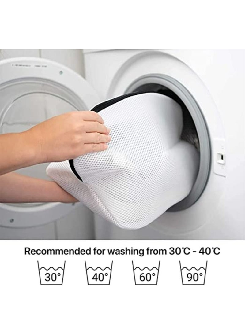 MIRFA Shoe Washing Bags - Pack of 2 - Reusable Mesh Shoe Laundry Bags - Fit up to Men’s Size 12  - Image 3