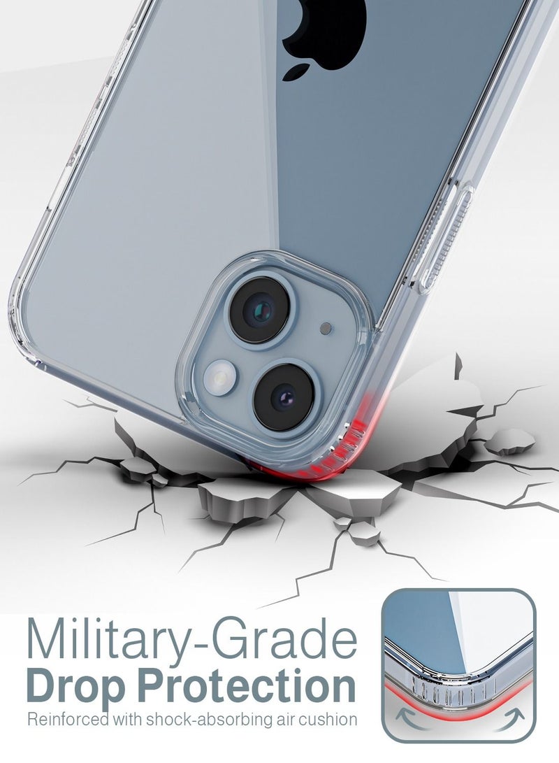 Moxedo جراب Moxedo Lite Crystal-Clear الواقي مع واقي شاشة من الزجاج المقوى 9H متوافق مع iPhone 14 - Image 3