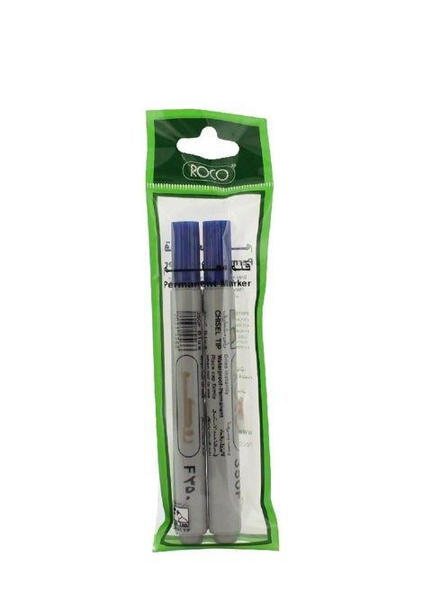 2-Piece Permanent Marker Blue