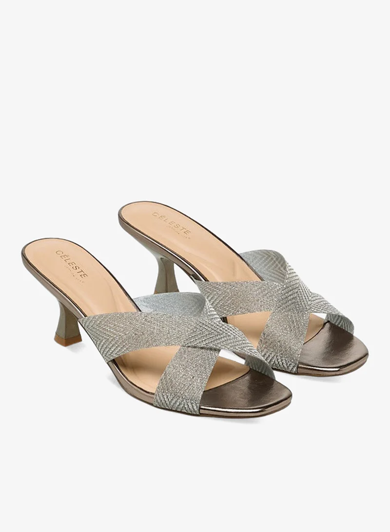Celeste Women Cross Strap Heel Sandals Ramadan Collection
